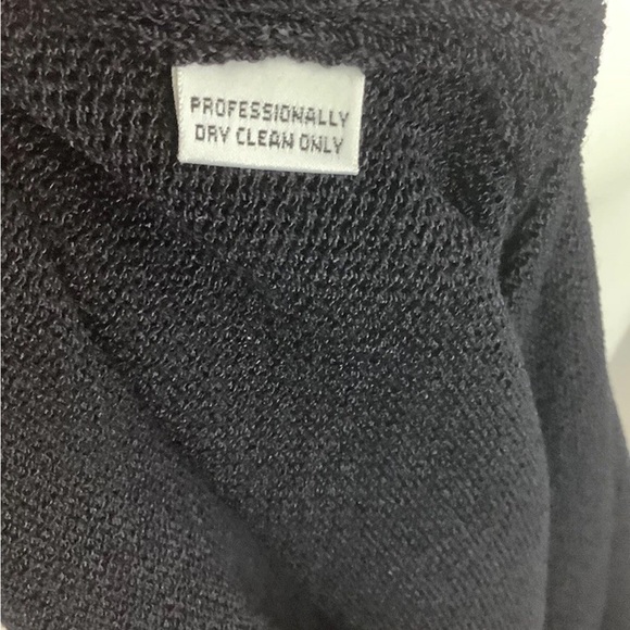 St. John Evening Sz 8 Velvet Beaded Trimmed V Neck Santana Knit Sweater Black - Picture 8 of 8